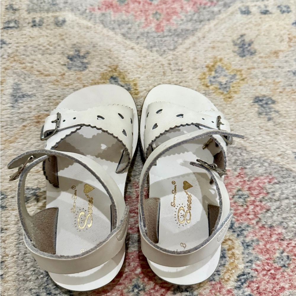 Chic White Kids Sandals